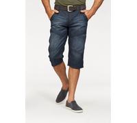 Bermudas ARIZONA "Tom", Herren, Gr. 46, N-Gr, blau (dunkelblau us), Denim/Jeans, Obermaterial: 100% Baumwolle, used, Basic, normal kniebedeckend, Hosen Bermudas (353794-46) dunkelblau us