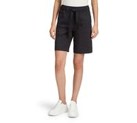 Bermudas BETTY & CO "Damen mit elastischem Bund", Damen, Gr. 40, Normalgrößen, schwarz, Obermaterial: 76% Baumwolle, 20% Polyamid, 4% Elasthan, gerade kurz, Hosen Bermudas (78710249-40) schwarz