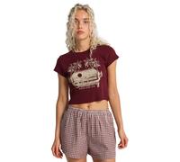 Bermudas BILLABONG "Sun Fade", Damen, Gr. S, rot (rot dahlia), Obermaterial:100% Baumwolle., Hosen Bermudas (20758520-S) rot dahlia