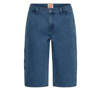 Bermudas BLEND "Bermudas BHIgs Losse Fit Carpenter", Herren, Gr. XXL, N-Gr, blau (denim middle blau), Obermaterial: 100% Baumwolle CO., Hosen Bermudas (35362615-XXL) denim middle blau