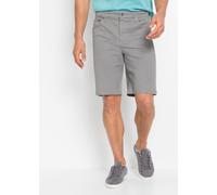 Bermudas BONPRIX, Herren, Gr. 52, N-Gr, grau, Web, Obermaterial: 98% Baumwolle, 2% Elasthan, klassisch, Hosen Bermudas, aus Baumwolle mit Elasthan, mit Stretchanteil, erhöhter Bund (84301959-52) grau