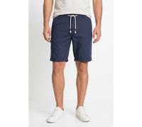 Bermudas BONPRIX, Herren, Gr. 54, N-Gr, blau (dunkelblau), Obermaterial: 55% Leinen, 45% Baumwolle, regular fit, Hosen Bermudas, aus Leinen-Baumwoll-Mix, Regular Fit, mit Bindeband am Bund (32888059-5
