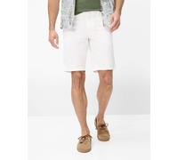 Bermudas BRAX "Style BARI", Herren, Gr. 44, Normalgrößen, weiß, Web, 98% Baumwolle, 2% Elasthan, Hosen Bermudas (29219564-44) weiß