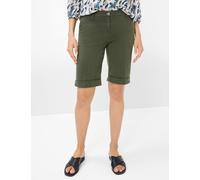 Bermudas BRAX "Style MIA B", Damen, Gr. 46, Normalgrößen, grün (dunkelgrün), Web, 72% Lyocell, 18% Baumwolle, 8% Elastomultiester, 2% Elasthan, Hosen Bermudas (69134014-46) dunkelgrün