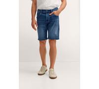 Bermudas BUGATTI "DynamicSeries", Herren, Gr. 58, Normalgrößen, 335, blau, 84% Baumwolle, 15% Polyester, 1% Elasthan, unifarben, normal, Hosen Bermudas, mit Stretch-Funktion (66957639-58) 335, blau
