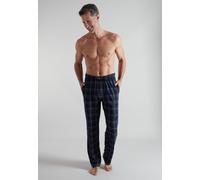 Bermudas BUGATTI, Herren, Gr. 58, N-Gr, blau, dunkel, karo, Single Jersey, Obermaterial: 100% Baumwolle, bequem lang, Hosen Bermudas, lang, kariert, bequem, weich, mit Kordelzug, Baumwolle (26409914-5