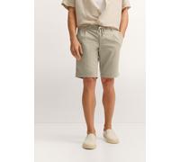 Bermudas BUGATTI "Soft touch", Herren, Gr. 48, Normalgrößen, 510, hellkhaki, 98% Baumwolle, 2% Elasthan, unifarben, normal, Hosen Bermudas, mit Kordelzug (54970508-48) 510, hellkhaki