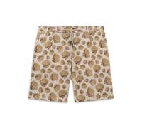 Bermudas BUGATTI "Soft touch", Herren, Gr. 54, Normalgrößen, beige (30, beige), 55% Leinen, 45% Baumwolle, bedruckt, normal, Hosen Bermudas, aus einem Leinen-Mix (89802305-54) 30, beige