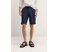 Bermudas BUGATTI "Stretch", Herren, Gr. 58, Normalgrößen, 380, marine, 63% Polyester, 26% Viskose, 8% Polyamid, 3% Elasthan, unifarben, slim fit, Hosen Bermudas, Jersey Premium (94578652-58) 380, mari