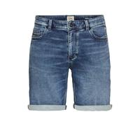 Bermudas CAMEL ACTIVE, Herren, Gr. 36, N-Gr, lila (indigo), Denim/Jeans, Obermaterial: 86% Baumwolle, 13% Polyester, 1% Elasthan, unifarben, normal kniefrei, Hosen Bermudas, Sommerhose im 5-Pocket-Sty