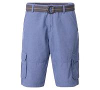 Bermudas CASAMODA "CASAMODA Bermuda BEN uni", Herren, Gr. 33, Normalgrößen, blau, 100% Baumwolle, Hosen Bermudas (67019746-33) blau