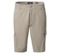 Bermudas CASAMODA "CASAMODA Bermuda BEN uni", Herren, Gr. 34, Normalgrößen, beige, 97% Baumwolle, 3% Elasthan, Hosen Bermudas (75121342-34) beige