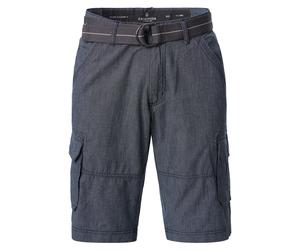 Bermudas CASAMODA "CASAMODA Bermuda BEN uni", Herren, Gr. 36, Normalgrößen, graues mittelblau, 100% Baumwolle, Hosen Bermudas (18130901-36) graues mittelblau