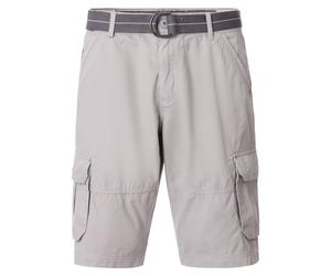 Bermudas CASAMODA "CASAMODA Bermuda BEN uni", Herren, Gr. 40, Normalgrößen, grau, 100% Baumwolle, Hosen Bermudas (10034310-40) grau