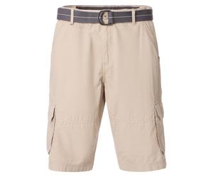 Bermudas CASAMODA "CASAMODA Bermuda BEN uni", Herren, Gr. 42, Normalgrößen, beige, 100% Baumwolle, Hosen Bermudas (74130317-42) beige