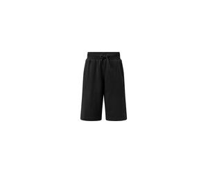 Bermudas CHAMPION "ICONS Terry Bermuda with Big Logo", Jungen, Gr. XXL (176), N-Gr, chr, Obermaterial: 73% Baumwolle, 27% Polyester, Hosen Bermudas, weiches Material, mit Eingrifftaschen, mit Tunnelzu