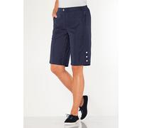 Bermudas CLASSIC BASICS, Damen, Gr. 44, Normalgrößen, marine, 100% Polyester, unifarben, kurz, Hosen Bermudas (18178767-44) marine