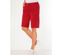 Bermudas CLASSIC BASICS, Damen, Gr. 46, Normalgrößen, rot, 100% Polyester, unifarben, kurz, Hosen Bermudas (82857901-46) rot
