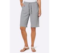 Bermudas CLASSIC BASICS, Damen, Gr. 46, Normalgrößen, steingrau, 97% Polyester, 3% Elasthan, unifarben, Hosen Bermudas (10030444-46) steingrau