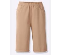Bermudas CLASSIC BASICS, Damen, Gr. 54, Normalgrößen, beige, 100% Baumwolle, unifarben, knielang, Hosen Bermudas (764993-54) beige