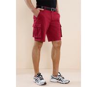 Bermudas CLASSIC, Herren, Gr. 50, Normalgrößen, rot (kirsche), 98% Baumwolle, 2% Elasthan, unifarben, kurz, Hosen Bermudas (52879011-50) kirsche