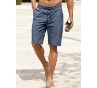 Bermudas CLASSIC, Herren, Gr. 52, Normalgrößen, blau (blau, meliert), 55% Polyester, 45% Baumwolle, meliert, kurz, Hosen Bermudas (10265152-52) blau, meliert