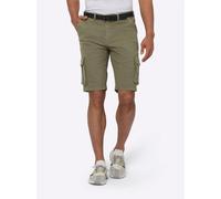 Bermudas CLASSIC, Herren, Gr. 56, Normalgrößen, grün (oliv), 98% Baumwolle, 2% Elasthan, unifarben, Hosen Bermudas (17873835-56) oliv