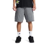 Bermudas DC SHOES "Baggy", Herren, Gr. 28(XS), grau (medium grau), Obermaterial: 75% Baumwolle, 25% Baumwolle., Hosen Bermudas (94129602-28) medium grau
