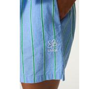 Bermudas GARCIA, Mädchen, Gr. 152, N-Gr, blau (pacific blau), Web, Obermaterial: 100% Baumwolle, bestickt, gestreift, regular fit ca. Mitte Oberschenkel, Hosen Bermudas, mit Logo Stickerei for GIRLS (