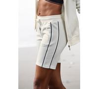 Bermudas H.I.S, Damen, Gr. 40/42, N-Gr, beige (ecru), Interlock, Obermaterial: 60% Baumwolle, 40% Polyester, bestickt, unifarben, Basic, bequem kniefrei, Hosen Bermudas, mit Eingrifftaschen (61412255-