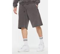 Bermudas HARLEM SOUL, Herren, Gr. S, Normalgrößen, grau, Sweatware, Material: 100% Baumwolle, unifarben, relaxed fit knielang, Hosen Bermudas, mit Elastikbund und Kordel (81431520-S) grau
