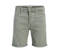 Bermudas JACK & JONES "JJIRICK JJICON SHORTS SQ 110 I.K SN", Herren, Gr. XL, N-Gr, grün (agave grün), Web, Obermaterial: 77% Baumwolle, 22% Polyester, 1% Elasthan, unifarben, regular fit knielang, Hos