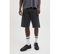 Bermudas JACK & JONES "JJIRON JJORIGINAL SHORTS MF 328 SN", Herren, Gr. XXL, N-Gr, blau (schwarz denim detail:sq 737), Denim/Jeans, Obermaterial: 100% Baumwolle, unifarben, relaxed fit knielang, Hosen