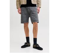 Bermudas JACK & JONES "JPSTTONY PAINTER SHORT 017 MID", Herren, Gr. S, N-Gr, grau (iron gate), Web, Obermaterial: 100% Baumwolle, unifarben, relaxed fit, Hosen Bermudas (18587934-S) iron gate