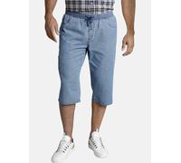 Bermudas JAN VANDERSTORM "Bermuda INGWARD", Herren, Gr. 78, blau (hellblau), Obermaterial: 100% Baumwolle CO., comfort fit knielang, Hosen Bermudas (45043412-78) hellblau