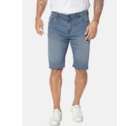 Bermudas JAN VANDERSTORM "Jeansbermuda BROLLE", Herren, Gr. 66, N-Gr, blau (hellblau), Obermaterial: 99% Baumwolle CO. 1% Elasthan EL., Hosen Bermudas (85678841-66) hellblau