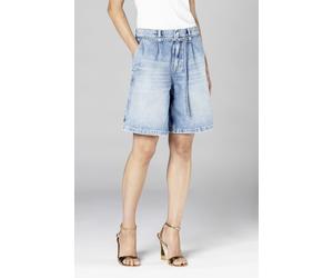 Bermudas JOOP JEANS "Eike", Damen, Gr. 32, N-Gr, medium blau, Denim/Jeans, Obermaterial: 100% Baumwolle, gerade kniefrei, Hosen Bermudas, mit filigranen Taillengürtel (44351916-32) medium blau