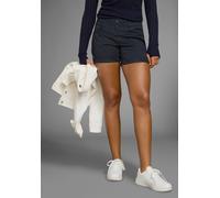 Bermudas KANGAROOS, Damen, Gr. 32, N-Gr, blau (marine), Web, Obermaterial: 100% Baumwolle, unifarben, schmal kurz, Hosen Shorts Strandshorts, krempelbar, Topseller (854809-32) marine