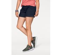 Bermudas KANGAROOS, Damen, Gr. 48, N-Gr, blau (marine), Web, Obermaterial: 100% Baumwolle, unifarben, schmal kurz, Hosen Shorts Strandshorts, krempelbar, Topseller (854809-48) marine