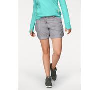 Bermudas KANGAROOS, Damen, Gr. 50, N-Gr, grau (hellgrau), Web, Obermaterial: 100% Baumwolle, unifarben, schmal kurz, Hosen Shorts Strandshorts, krempelbar (440790-50) hellgrau