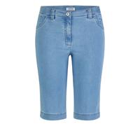 Bermudas KJBRAND "Betty", Damen, Gr. 48, N-Gr, blau (denim bleached), Denim/Jeans, Obermaterial: 71% Baumwolle, 25% Polyester, 4% Elasthan, unifarben, regular fit, Hosen Bermudas, mit Taschen (6195692