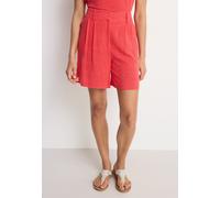 Bermudas LASCANA "aus sommerlichem Leinen-Mix", Damen, Gr. 38, N-Gr, pink, Web, Obermaterial: 85% Viskose, 15% Leinen, unifarben, figurumspielend ca. Mitte Oberschenkel, Hosen Bermudas, mit modischen 