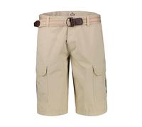 Bermudas LERROS "LERROS Cargo-Bermuda mit Gürtel", Herren, Gr. 38, beige (light dune beige), 100% Baumwolle, Hosen (51509639-38) light dune beige
