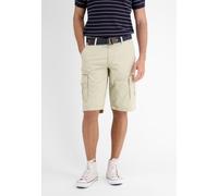 Bermudas LERROS "Cargo Bermuda, unifarben", Herren, Gr. 31, grau (soft stone), 100% Baumwolle, Hosen Bermudas (89413562-31)