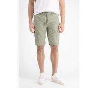 Bermudas LERROS "Cargo Bermuda, unifarben", Herren, Gr. 31, grün (faded reed), 100% Baumwolle, Hosen Bermudas (52791502-31)