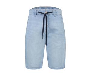 Bermudas LERROS "Denim Bermuda, leicht und bequem", Herren, Gr. 31, blau (light blau used wash), 99% Baumwolle, 1% Elasthan, Hosen Bermudas (24528258-31)