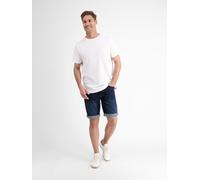 Bermudas LERROS "Herren Denim-Bermuda in Comfort-Stretch", Herren, Gr. 36, blau (dunkelblau), 99% Baumwolle, 1% Elasthan, Hosen Bermudas (14671835-36) dunkelblau