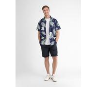 Bermudas LERROS "LERROS Chino-Bermuda, ultra leicht und schnelltrocknend", Herren, Gr. 33, Normalgrößen, blau (blau night), 54% Baumwolle, 43% Nylon, 3% Elasthan, Hosen Bermudas (53459445-33) blau nig