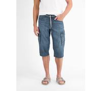 Bermudas LERROS "Long-Bermuda für Herren", Herren, Gr. 40, blau (mid blau), 99% Baumwolle, 1% Elasthan, Hosen Bermudas (49157602-40)
