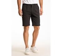 Bermudas LINDBERGH "Bermudas Regular Fit", Herren, Gr. L, schwarz, Obermaterial: 75% Polyester, 22% Viskose, 3% Elasthan. Futter: 100% Polyester, meliert, regular fit, Hosen Bermudas (56597804-L) schw